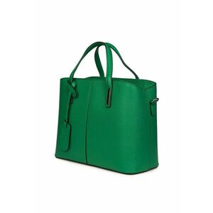 Geanta dama Gianna - piele naturala - verde - 26x33x14cm - cu manere detasabile imagine