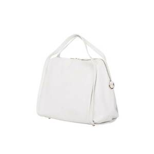 Geantă dama Evelyn - piele naturală - alb - 29x33x15cm imagine