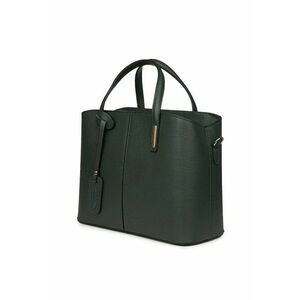 Geantă damă piele naturală Gianna - verde închis - 26x33x14cm - cu două compartimente imagine