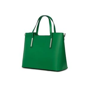 Geantă dama piele Ligia - verde - 27x37x15cm - două compartimente imagine