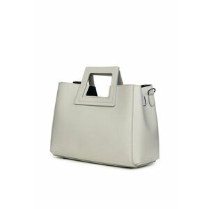 Geantă dama - Armina - piele naturală - gri - 21x32x10cm imagine