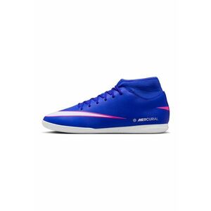 Pantofi mid-high Mercurial Superfly 10 Club cu constructie tip sosete - pentru fotbal - Roz/Albastru royal imagine