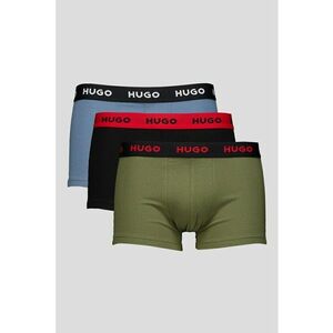 Set de boxeri cu banda elastica cu logo - 3 perechi - Verde/Negru/Albastru imagine