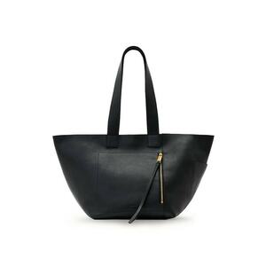 Geanta shopper de piele - Gri antracit imagine
