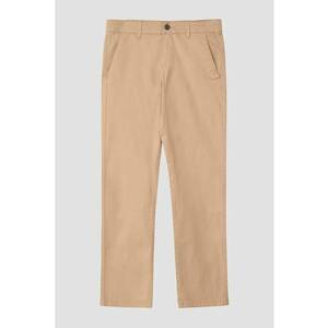 Pantaloni chino cu model uni - Bej imagine