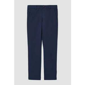 Pantaloni chino cu model uni - Bleumarin imagine