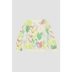 Bluza de trening lejera cu imprimeu cu inimi - Multicolor imagine