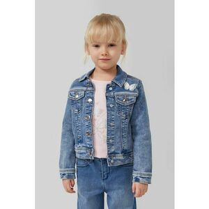 Jacheta din denim cu buzunare cu clapa - Albastru imagine