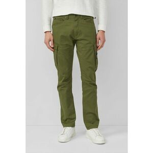 Pantaloni uni relaxed fit cu talie medie - Verde masliniu imagine