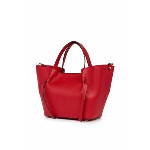 Geantă shopper Veronica - piele naturală - roșie - 22x37x20x19cm - cu bretea detasabilă imagine