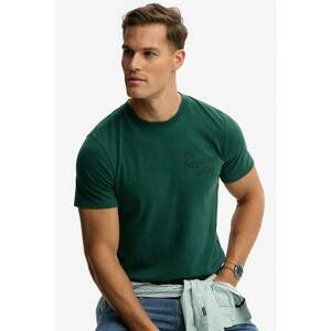 Tricou cu imprimeu logo - Verde englez imagine