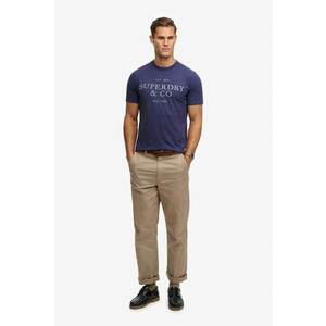 Tricou cu imprimeu logo - Gri/Albastru imagine