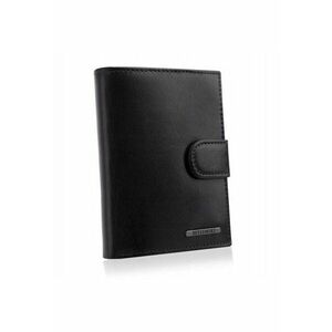 Portofel barbati - Piele naturala - 12.5 x 9.5 - Negru imagine
