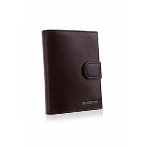 Portofel barbati - Piele naturala - 12.5 x 9.5 - Maro imagine