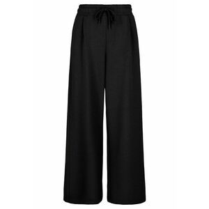 Pantaloni dama de trening cu croiala ampla - talie elastica - N-Mock - Negru imagine