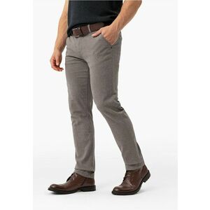 Pantaloni chino din bumbac - regular fit - cu un model fin - R-Olaf - bej imagine