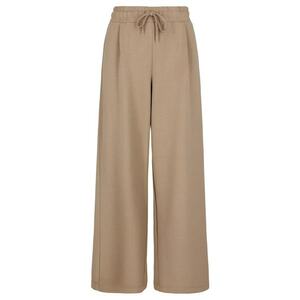 Pantaloni dama de trening cu croiala ampla - talie elastica - N-Mock - Bej imagine