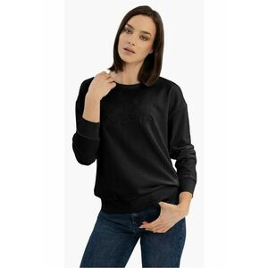 Bluza de trening cu inscriptie brodata pe piept - Regular Fit - B-Glow - negru - Negru imagine