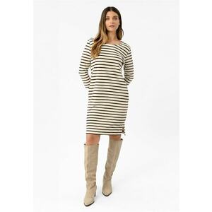 Rochie midi bumbac bej/visiniudwqfw imagine