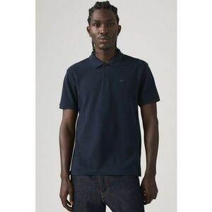 Tricou polo din bumbac pique - Bleumarin imagine