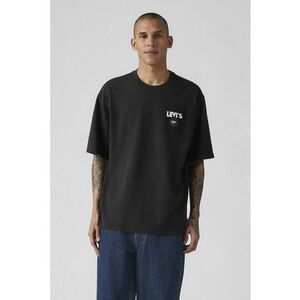 Tricou lejer cu imprimeu grafic pe partea din spate - Negru/Alb optic imagine