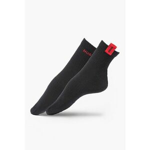 Set de sosete scurte - 2 perechi - Negru/Rosu vermillion imagine