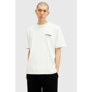 Tricou supradimensionat din bumbac organic cu logo Underground - Alb imagine