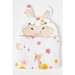 Underwear - Prosop cu gluga si detalii brodate - Alb/Portocaliu/Roz imagine