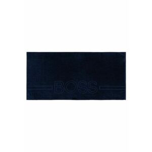 Prosop din material terry cu logo - Bleumarin imagine