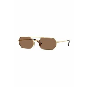 Ochelari de soare aviator cu lentile dreptunghiulare - Auriu imagine