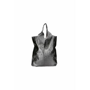 Geanta hobo de piele cu etui - Argintiu imagine