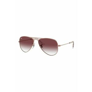 Ochelari de soare aviator cu lentile polarizate si rama metalica - Bronz/Transparent imagine