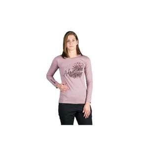 Bluza de bumbac organic cu imprimeu Diya - Roz prafuit imagine