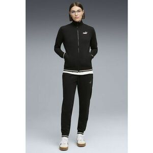 Trening lung slim fit cu fermoar - Negru imagine