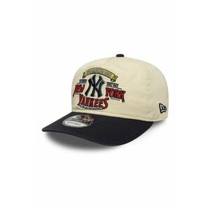 Sapca cu model grafic 19Twenty NY Yankees - Negru/Bej imagine