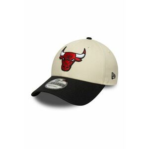 Sapca cu aspect colorblock 9Forty Chicago Bulls NBA - Negru/Bej deschis imagine
