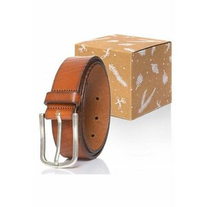 Curea barbati - lungime 90cm - piele naturala - maro imagine