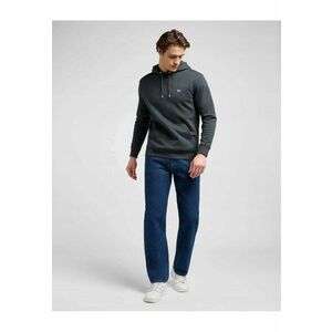 Hanorac Barbati - Plain Hoodie - Regular Fit - Design Clasic - Cu Logo - Maneci Lungi - Cu Gluga - Bumbac - S INTL - Gri imagine