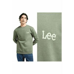 Hanorac Barbati - Wobbly Lee SWS - Regular Fit - Design Clasic - Cu Logo - Maneci Lungi - Fara Gluga - Bumbac - Verde - Verde imagine