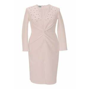 Rochie pe corp cu perle JADE - Roz deschis imagine