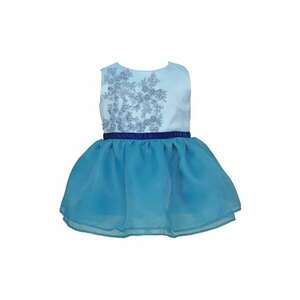 Rochie cu broderie Maisie - Albastru imagine