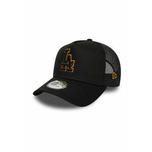 Sapca trucker cu logo Outline Ef - Negru/Portocaliu imagine