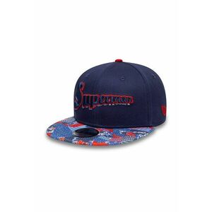 Sapca din bumbac cu imprimeu Superman 9Fifty - Rosu/Bleumarin imagine