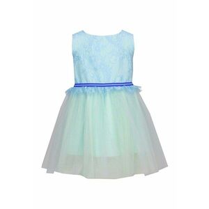 Rochie cu strat exterior de dantela Millie - Albastru aquamarin imagine