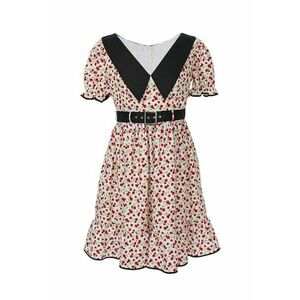 Rochie cu imprimeu cu capsuni Tabitha - Rosu/Alb/Verde imagine
