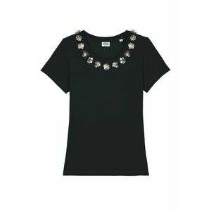 Tricou de bumbac organic Lover - Auriu/Negru imagine