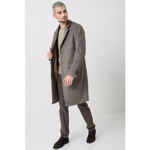 Haina din amestec de lana cu model - Maro inchis imagine