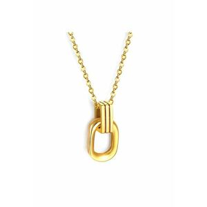 Colier auriu - din otel inoxidabil - suflat cu aur 18k - forma minimalista - Adele C1 imagine