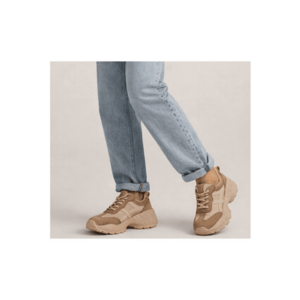Pantofi sport - dama - 7109 bej - piele intoarsa - Bej imagine