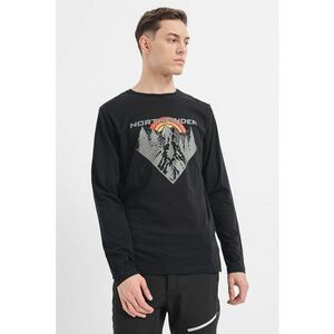 Tricou bumbac cu maneca lunga barbati Clair - Rosu/Negru/Gri imagine